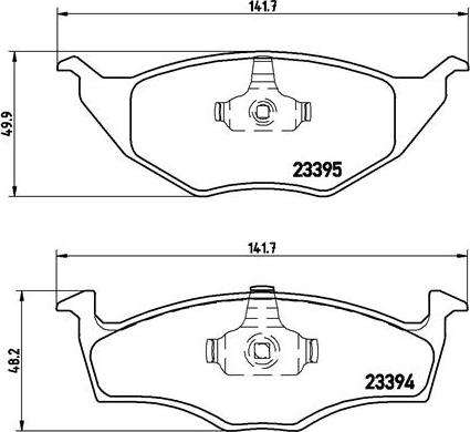 Brembo P 85 055 - Komplet Pločica, disk-kočnica www.molydon.hr