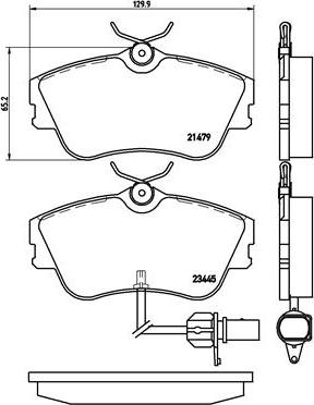 Brembo P 85 050 - Komplet Pločica, disk-kočnica www.molydon.hr