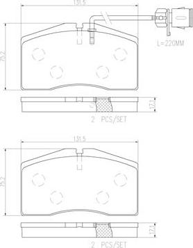 Brembo P85053N - Komplet Pločica, disk-kočnica www.molydon.hr