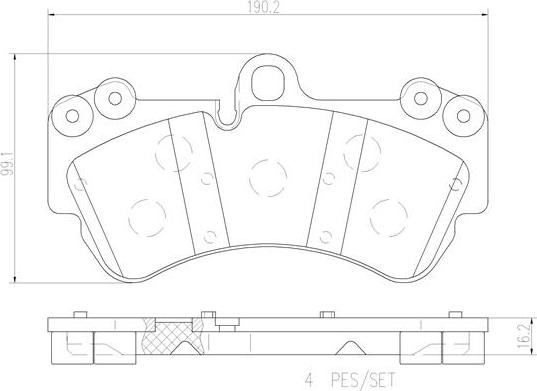 Brembo P85069N - Komplet Pločica, disk-kočnica www.molydon.hr