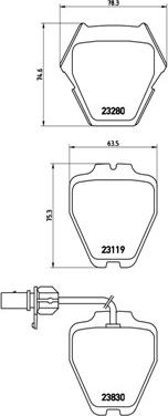 Brembo P 85 067 - Komplet Pločica, disk-kočnica www.molydon.hr