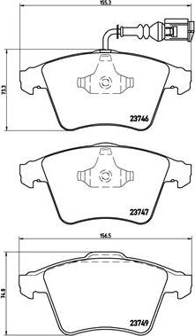 Brembo P 85 081 - Komplet Pločica, disk-kočnica www.molydon.hr