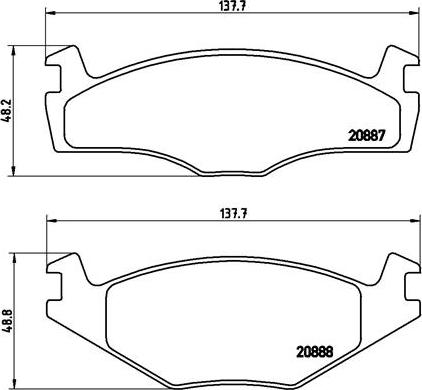 Brembo P 85 024 - Komplet Pločica, disk-kočnica www.molydon.hr