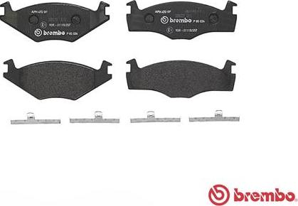 Brembo P 85 024 - Komplet Pločica, disk-kočnica www.molydon.hr