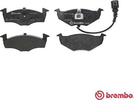 Brembo P 85 071 - Komplet Pločica, disk-kočnica www.molydon.hr