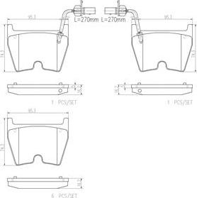 Brembo P85078N - Komplet Pločica, disk-kočnica www.molydon.hr