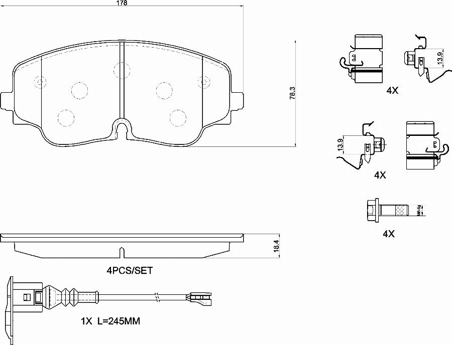 Brembo P85193N - Komplet Pločica, disk-kočnica www.molydon.hr