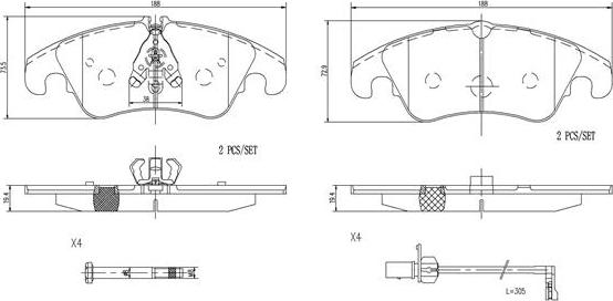 Brembo P85145N - Komplet Pločica, disk-kočnica www.molydon.hr