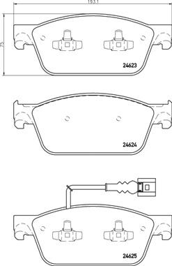 Brembo P 85 141 - Komplet Pločica, disk-kočnica www.molydon.hr