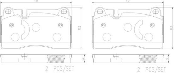 Brembo P85159N - Komplet Pločica, disk-kočnica www.molydon.hr