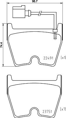 Brembo P 85 152 - Komplet Pločica, disk-kočnica www.molydon.hr