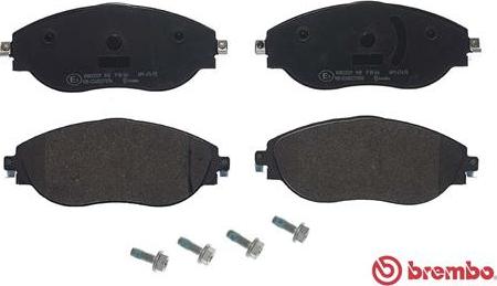 Brembo P 85 166 - Komplet Pločica, disk-kočnica www.molydon.hr