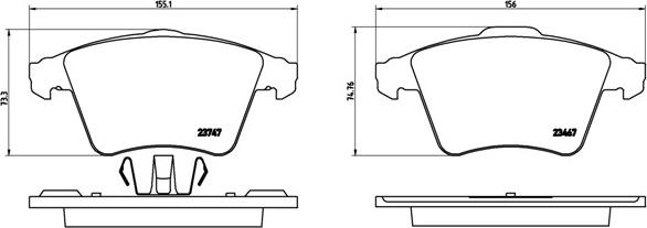 Brembo P 85 106 - Komplet Pločica, disk-kočnica www.molydon.hr