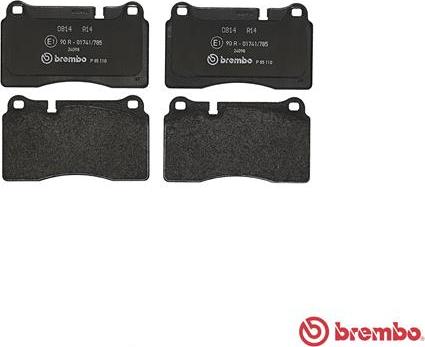 Brembo P 85 110 - Komplet Pločica, disk-kočnica www.molydon.hr