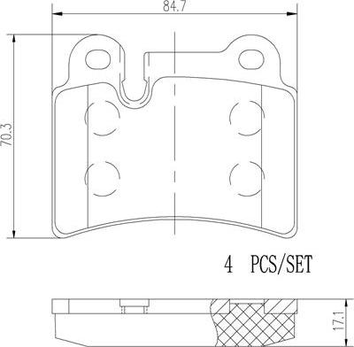 Brembo P85111N - Komplet Pločica, disk-kočnica www.molydon.hr