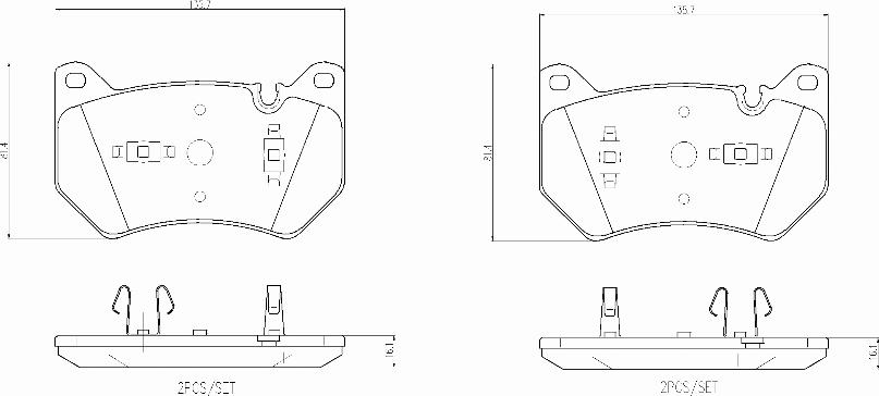 Brembo P85181N - Komplet Pločica, disk-kočnica www.molydon.hr