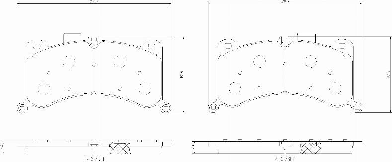 Brembo P 85 183 - Komplet Pločica, disk-kočnica www.molydon.hr