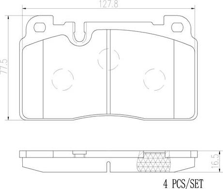 Brembo P85133N - Komplet Pločica, disk-kočnica www.molydon.hr