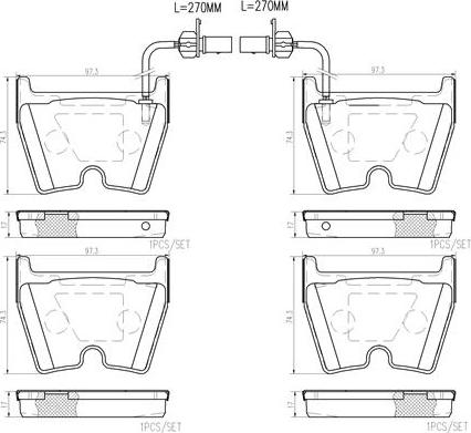 Brembo P85132N - Komplet Pločica, disk-kočnica www.molydon.hr