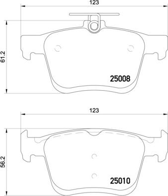 Brembo P 85 125E - Komplet Pločica, disk-kočnica www.molydon.hr