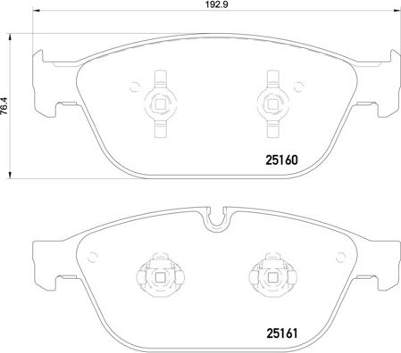 Brembo P 85 128 - Komplet Pločica, disk-kočnica www.molydon.hr