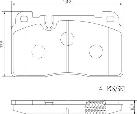 Brembo P85123N - Komplet Pločica, disk-kočnica www.molydon.hr