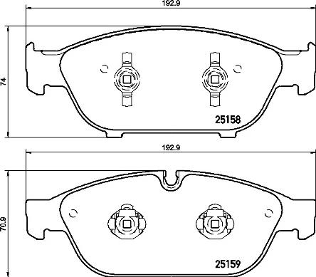 Brembo P 85 127 - Komplet Pločica, disk-kočnica www.molydon.hr