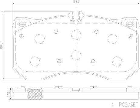 Brembo P85175N - Komplet Pločica, disk-kočnica www.molydon.hr