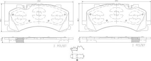 Brembo P85170N - Komplet Pločica, disk-kočnica www.molydon.hr