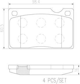 Brembo P86003N - Komplet Pločica, disk-kočnica www.molydon.hr