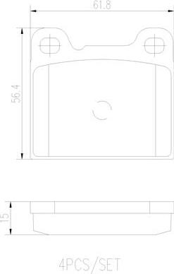 Brembo P86002N - Komplet Pločica, disk-kočnica www.molydon.hr