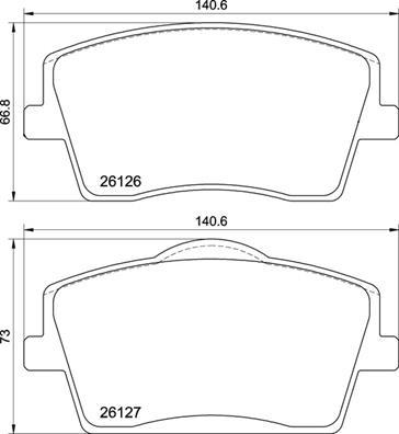 Brembo P 86 031 - Komplet Pločica, disk-kočnica www.molydon.hr