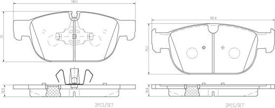 Brembo P86027N - Komplet Pločica, disk-kočnica www.molydon.hr