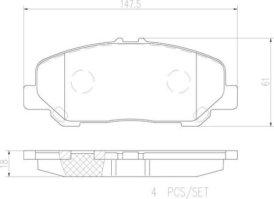 Brembo P83099N - Komplet Pločica, disk-kočnica www.molydon.hr