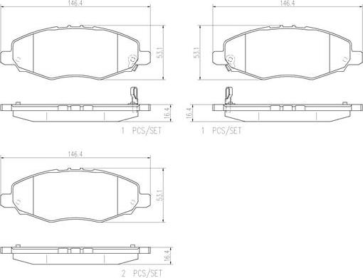 Brembo P83094N - Komplet Pločica, disk-kočnica www.molydon.hr