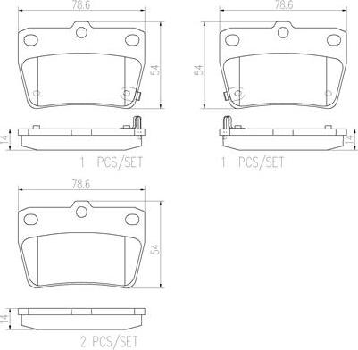 Brembo P83057N - Komplet Pločica, disk-kočnica www.molydon.hr