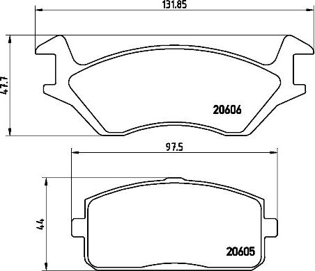 Brembo P83004N - Komplet Pločica, disk-kočnica www.molydon.hr