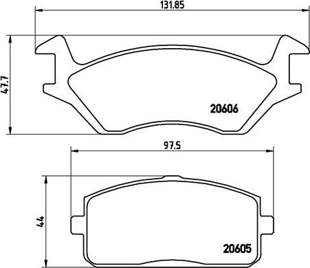 Brembo P 83 004 - Komplet Pločica, disk-kočnica www.molydon.hr