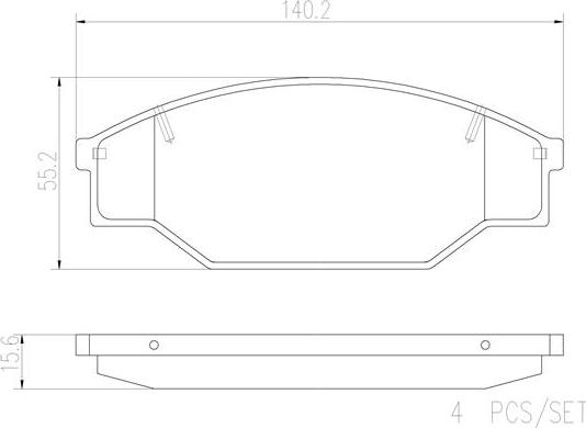 Brembo P83013N - Komplet Pločica, disk-kočnica www.molydon.hr