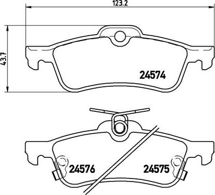 Brembo P 83 087 - Komplet Pločica, disk-kočnica www.molydon.hr