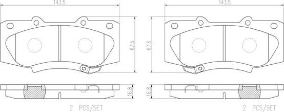 Brembo P83140N - Komplet Pločica, disk-kočnica www.molydon.hr