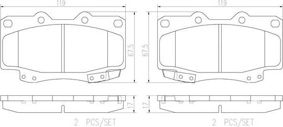 Brembo P83143N - Komplet Pločica, disk-kočnica www.molydon.hr