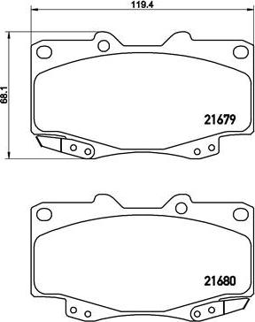 Brembo P 83 151 - Komplet Pločica, disk-kočnica www.molydon.hr