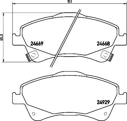 Brembo P83109N - Komplet Pločica, disk-kočnica www.molydon.hr