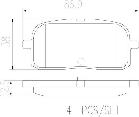 Brembo P83116N - Komplet Pločica, disk-kočnica www.molydon.hr