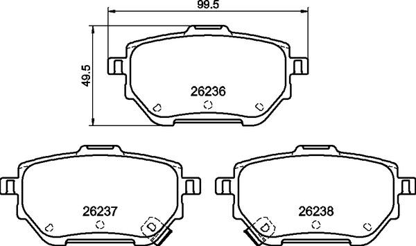 Brembo P 83 182 - Komplet Pločica, disk-kočnica www.molydon.hr