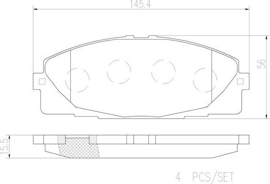 Brembo P83139N - Komplet Pločica, disk-kočnica www.molydon.hr