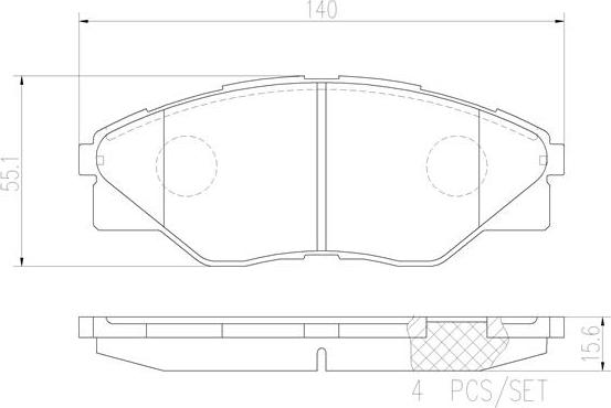 Brembo P83137N - Komplet Pločica, disk-kočnica www.molydon.hr