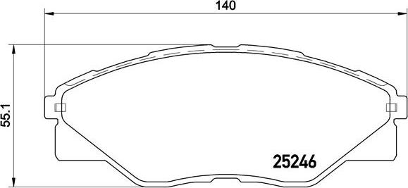 Brembo P 83 137 - Komplet Pločica, disk-kočnica www.molydon.hr