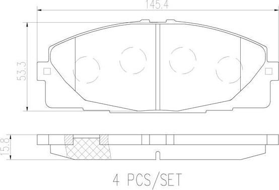 Brembo P83120N - Komplet Pločica, disk-kočnica www.molydon.hr